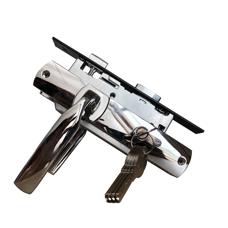 M5802, 58mm Door lockset for wooden doors and interior doors, Aluminum Alloy Door lever Handle with iron lever Plate Security Door Lock mortise locks