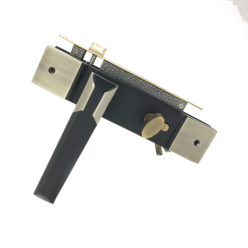 M5803, 58mm DUAL color Door lockset for wooden doors and interior doors, Aluminum Alloy Door lever Handle with iron lever Plate Security Door Lock mortise locks