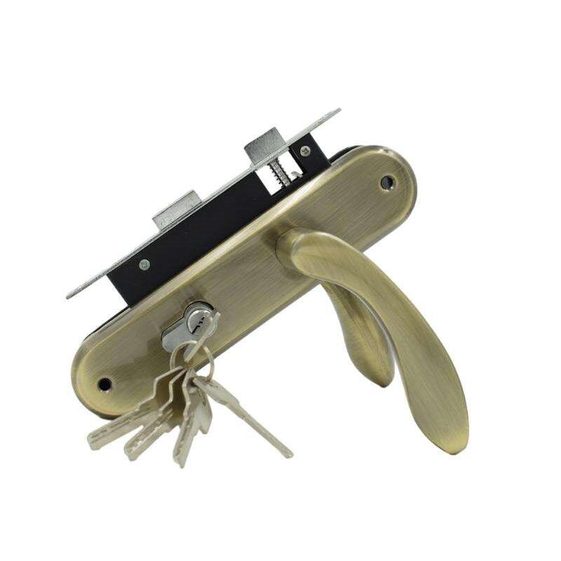 M5805, 58mm Door lockset for wooden doors and interior doors, Aluminum Alloy Door lever Handle with iron lever Plate Security Door Lock mortise locks