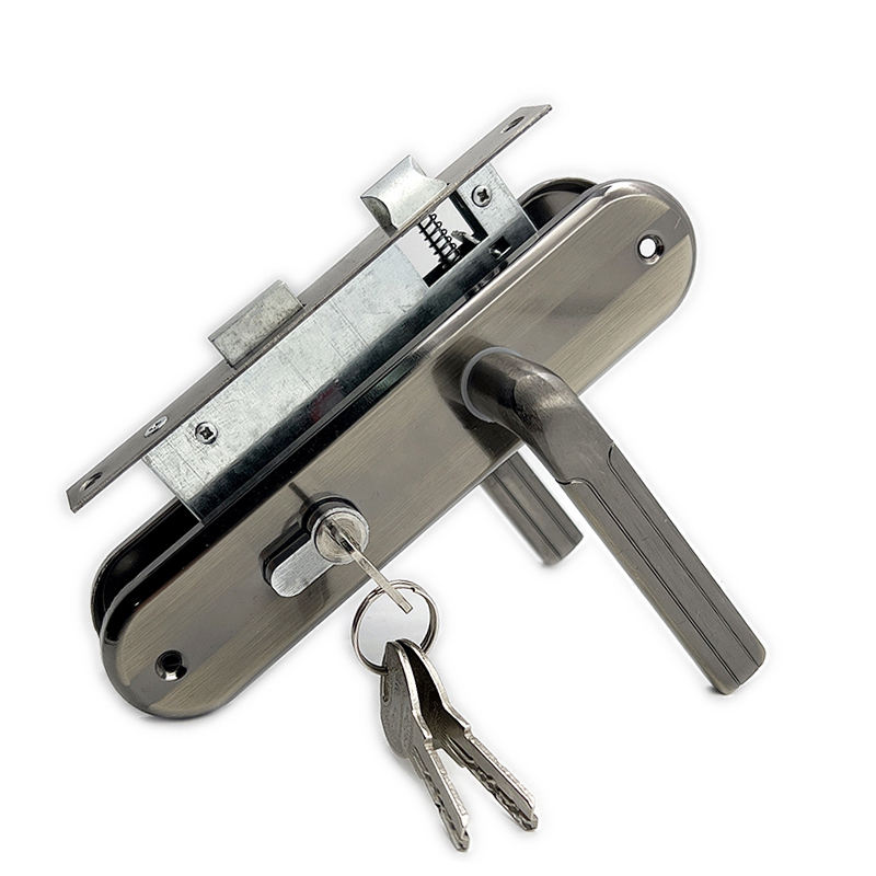 M5809, 58mm Door lockset for wooden doors and interior doors, Aluminum Alloy Door lever Handle with iron lever Plate Security Door Lock mortise locks