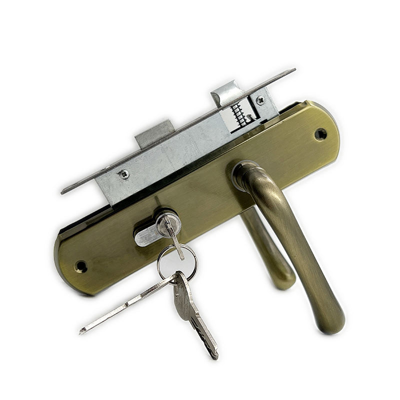 M5810, 58mm Door lockset for wooden doors and interior doors, Aluminum Alloy Door lever Handle with iron lever Plate Security Door Lock mortise locks