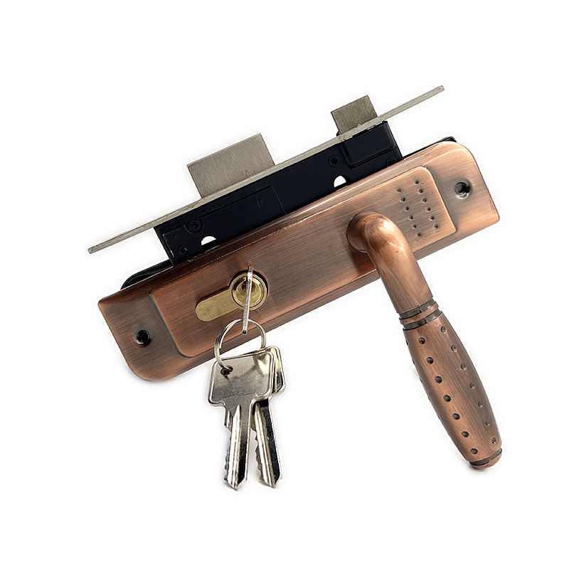 M5825, 58mm Door lockset for wooden doors and interior doors, Aluminum Alloy Door lever Handle with iron lever Plate Security Door Lock mortise locks