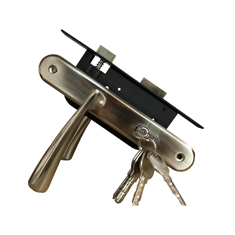 M8503, 85mm Door lockset for wooden doors and interior doors, Aluminum Alloy Door lever Handle with iron lever Plate Security Door Lock mortise locks