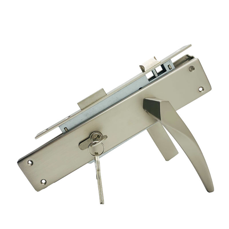 M8538, 85mm Door Lockset, aluminum Lever Handle with iron Plate Security for wooden doors interior Doors