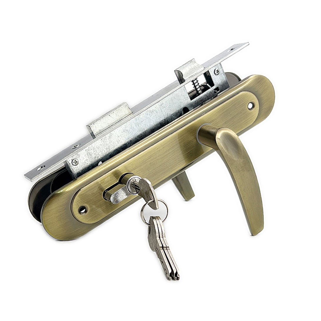 M8541, 85mm Door Lockset, aluminum Lever Handle with mortice locks Security interior Doors