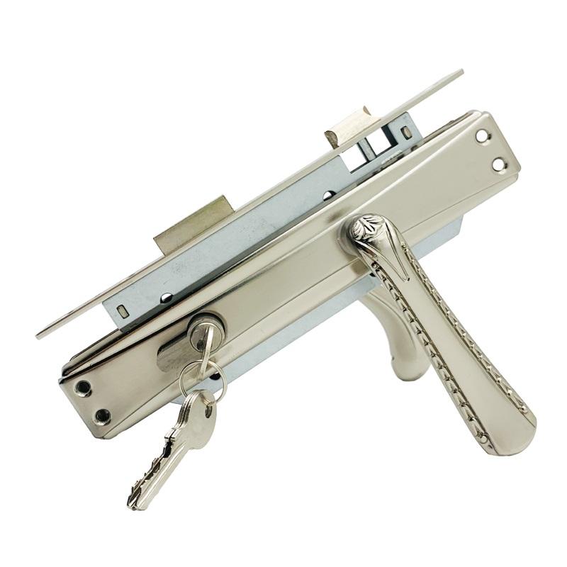 M8561, 85mm, security Door Lockset aluminum Lever Handles iron Plate, mortise locks and lock cylinders ,Security for kinds of Doors.